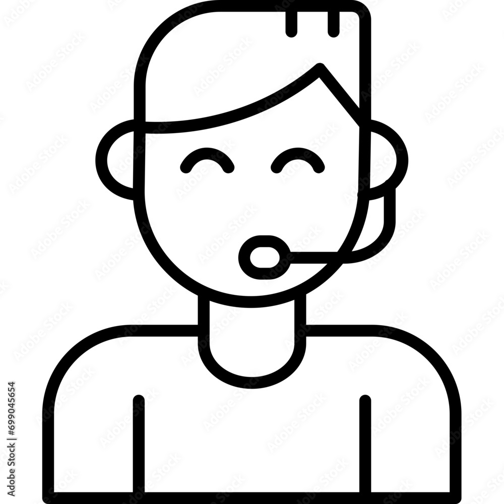 Customer Service Agent Icon Customer Service Agent Icon