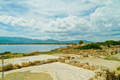 Bild auf Leinwand Area archeologica di Nora. Provincia di Cagliari,Sardegna, Italy