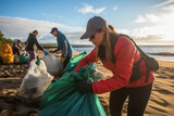Beach Cleanup Volunteers Preserve Marine Life Through Conservation Efforts