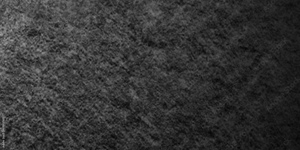 Fototapeta premium Dark black grunge textured concrete old blackboard and chalkboard rough background. Panorama dark grey black slate background or texture. Vector black concrete texture. Stone wall background.