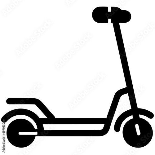Electric scooter. vektor icon illustation