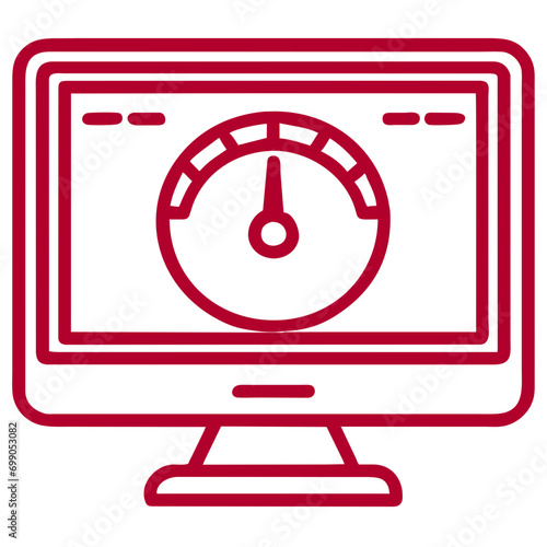 Power consumption meter. vektor icon illustation