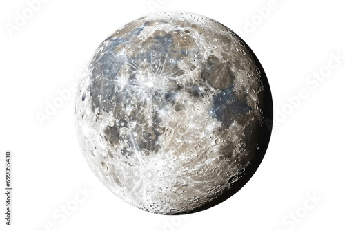 Full Moon Glow On Transparent Background