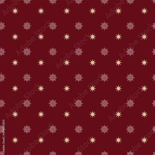 Free vector snowflakes and stars red pattern