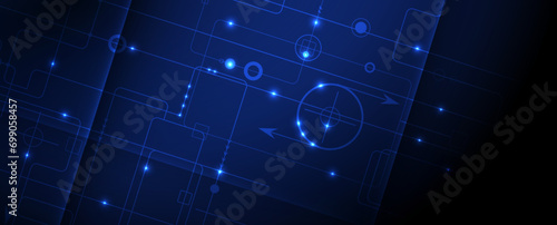 Abstract vector background. Futuristic technology style. Elegant background for business tech presentations.