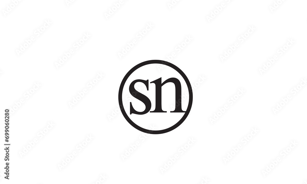 SN, NS , N , S , Abstract Letters Logo Monogram SN, NS , N , S , Abstract Letters Logo Monogram