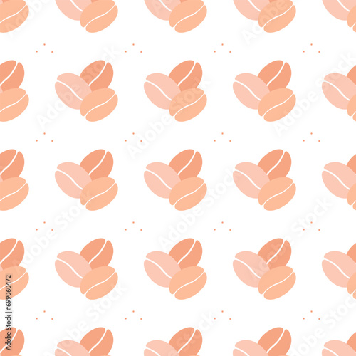 Seamless pattern. Coffee beans. For fashion clothes, wrapping papper, textile. 