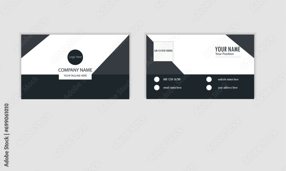 business card professional logo type personal illustration design creative vector layout presentation 