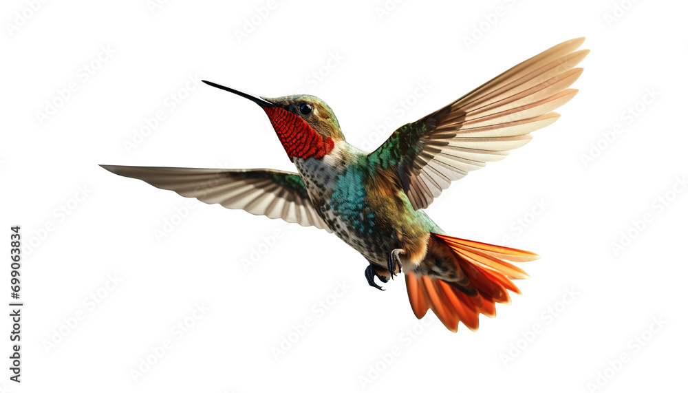 hummingbird isolated - obrazy, fototapety, plakaty 