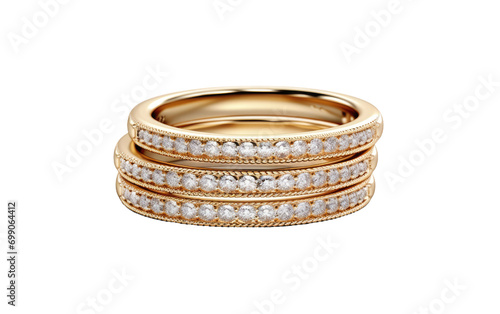 Shimmering Gold and Dazzling Diamond Hoops On a White or Clear Surface PNG Transparent Background.