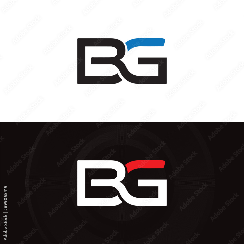 BG logo. B G design. White BG letter. BG, B G letter logo design ...