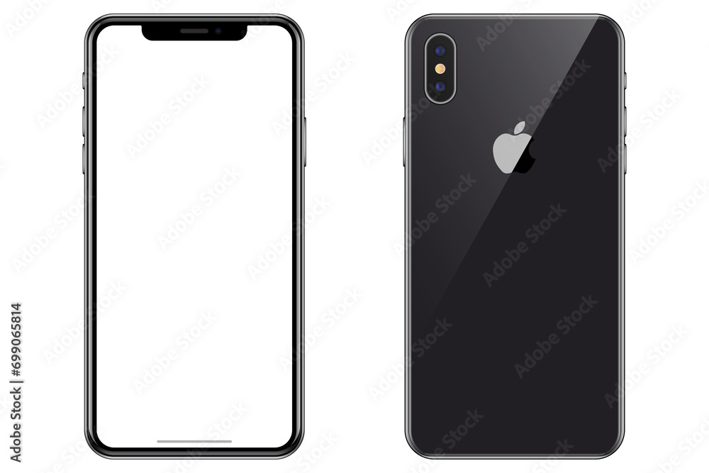 iPhone mockup. Smartphone mockup white transparent screen. Png ...