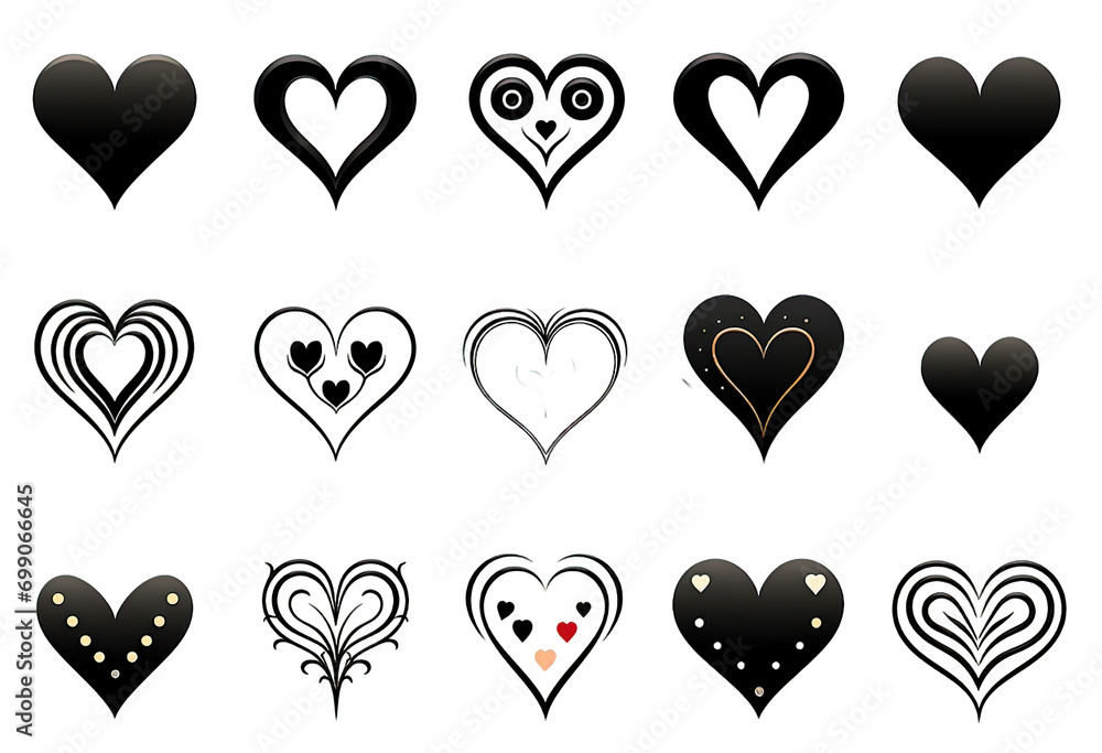 Love icon Set on transparent background png free use Love icon Set on transparent background png free use