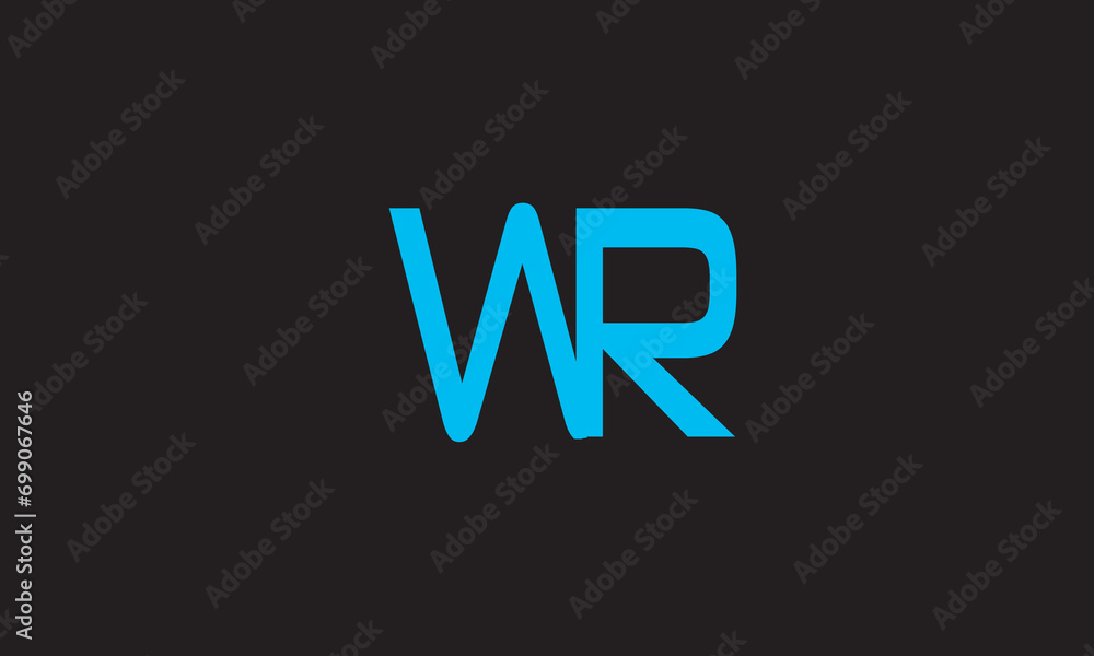 WR, RW, W, R Abstract Letters Logo Monogram WR, RW, W, R Abstract Letters Logo Monogram