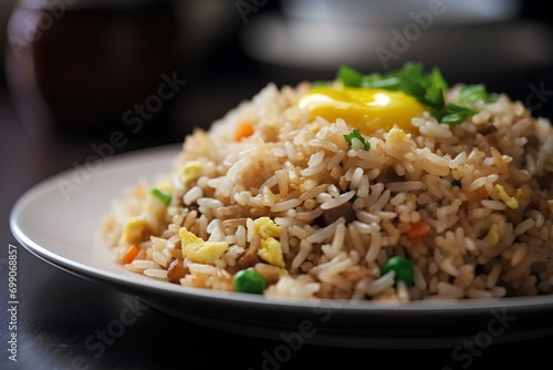 rice with pork made by midjeorney