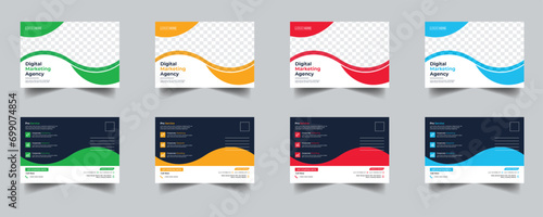 Modern Creative Corporate Post Card Template, Vector Template for Opening Invitation Editable, Professional Business Postcard Design, Event Card Design, Invitation Design, Direct Mail EDDM Template