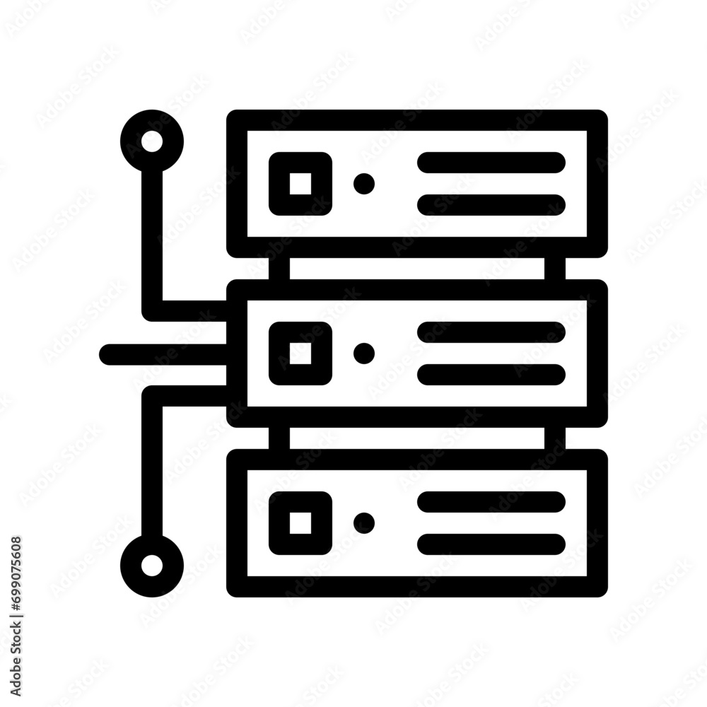database line icon database line icon