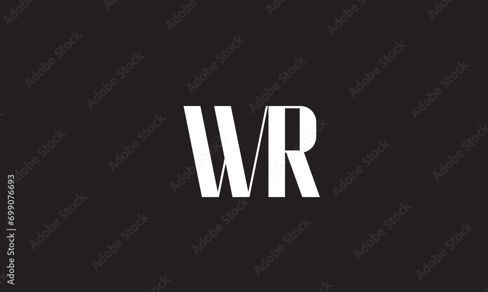 WR, RW, W, R Abstract Letters Logo Monogram WR, RW, W, R Abstract Letters Logo Monogram