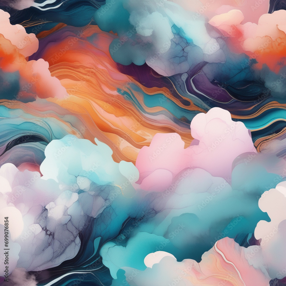 Abstract cloud image, modern and futuristic pattern