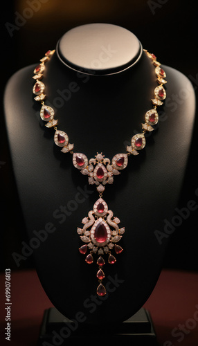 Indian beautiful traditional gold necklace