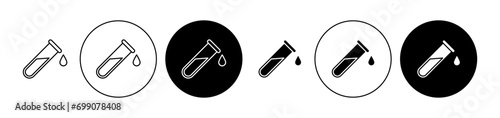 Sample vector illustration set. Medical urine test tube vector icon in suitable for apps and websites UI designs. photo