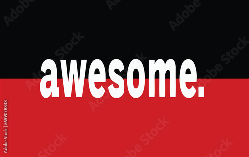 T shirt print Awesome vector image