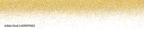 Glitter Texture . Gold Sparkles Background . Vector .