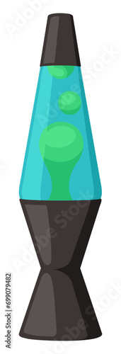 Lava Lamp SVG Image - Unique Retro Clip Art, Groovy Hippie Illustration