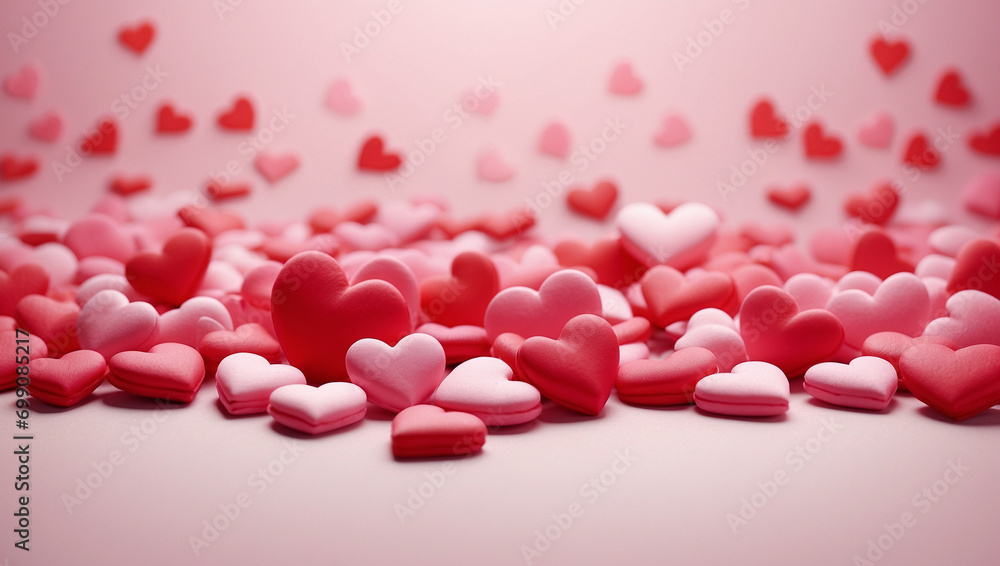 Heart shaped background images, cute heart shapes, beautiful and colorful heart shaped background images, for love, Valentine's Day, Love Concept.