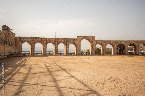 Foto The Hippodrome in Jerash during Sunny Day