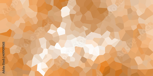 orang and white crystallize abstract background vector illustration. Abstract Trianglify gradient Generative Art background illustration.light abstract mosaic polygonal background .