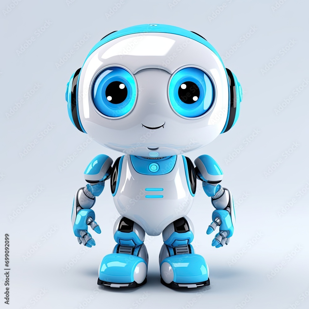 Cartoon cute robot 