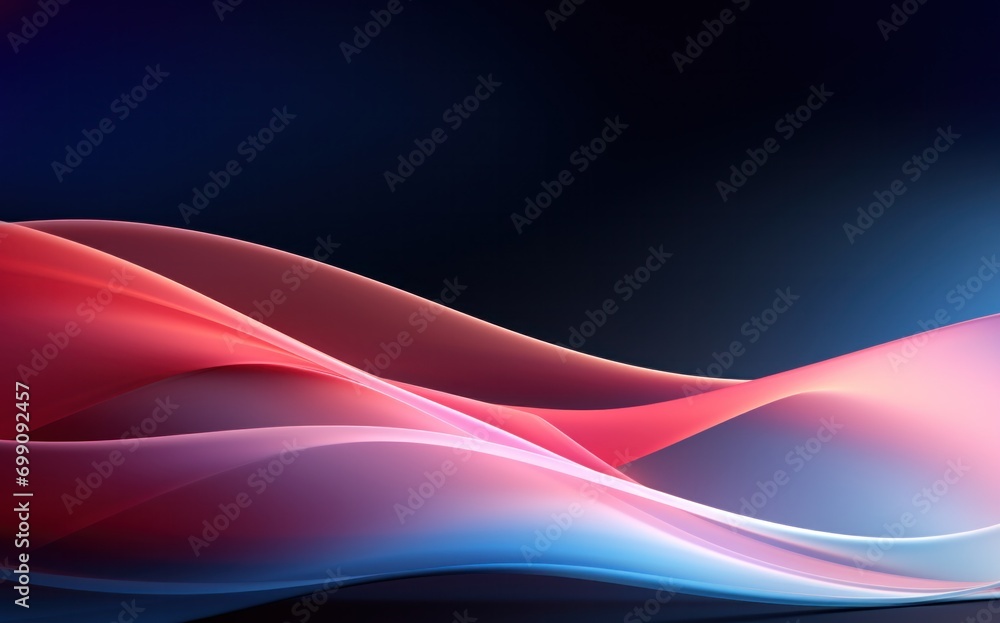 Naklejka premium futuristic, background, technology, abstract, network, line, light, connection, communication, future. hi-end image background abstract wave colourful light for technology banner generate via AI.