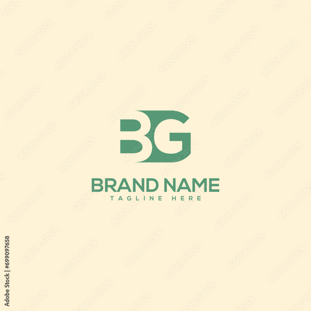 Monogram professional unique letter BG GB logo design template. Initials Business logo. Monogram professional unique letter BG GB logo design template. Initials Business logo.