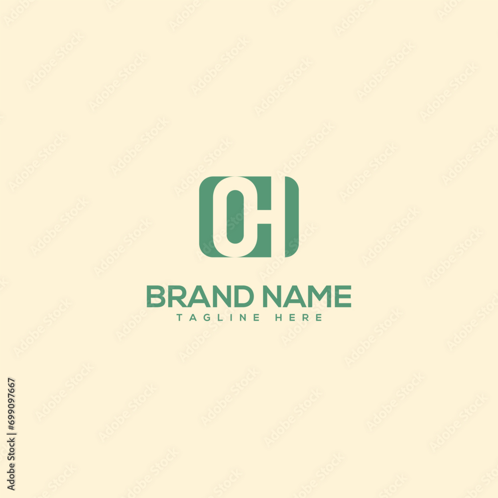Monogram professional unique letter CH HC logo design template. Initials Business logo. Monogram professional unique letter CH HC logo design template. Initials Business logo.