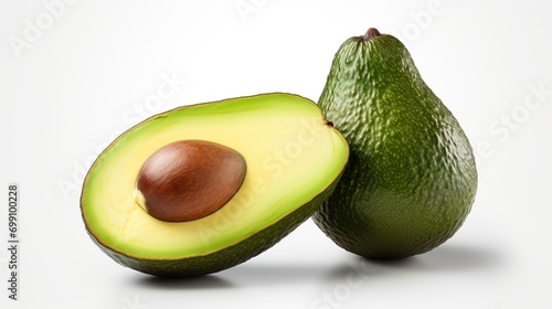 Avocado on White Background. Fresh, Healthy, Healthy Life, Fruit
