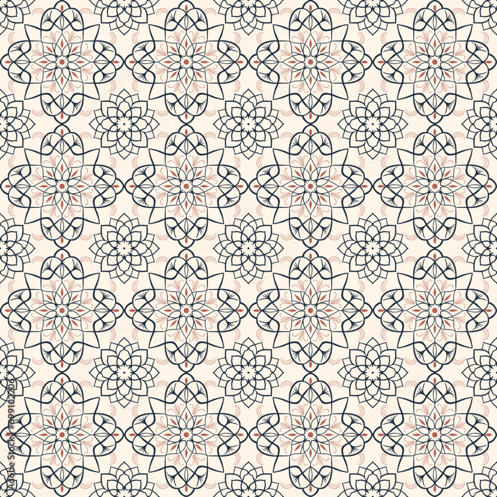 Traditional arabic pattern. Arabic seamless pattern. Islamic vector background.