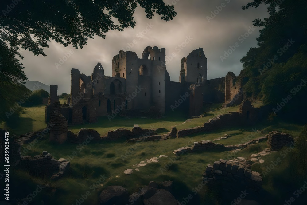 Fototapeta premium ruins of castle