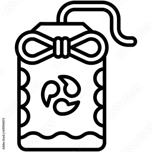 Japanese amulet icon, Japanese New Year related vector