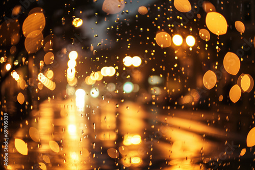 Capturing The Enchanting Glow Of Rainy City Lights: On Golden Bokeh