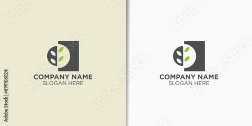 nature industry logo design concept, leaf logo inspiration