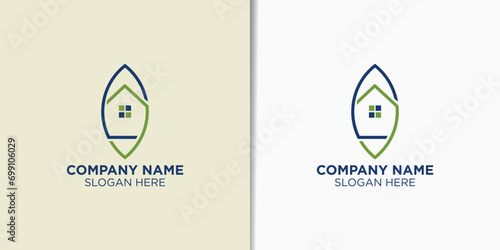 nature industry logo design concept, leaf logo inspiration
