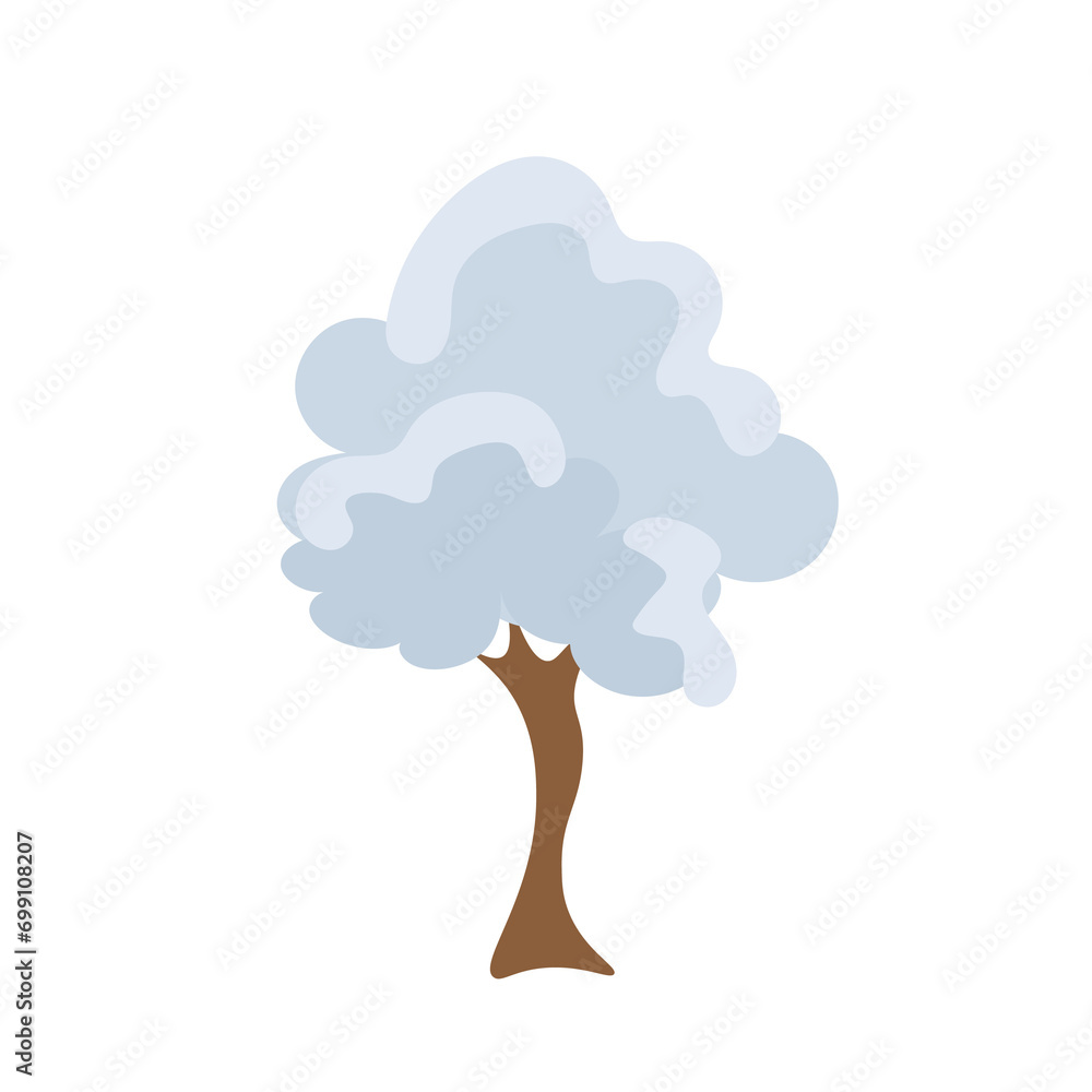 cute cartoon tree, christmas tree, christmas tree in the snow, winter tree, snowy tree, snow falling on the tree illustration cute cartoon tree, christmas tree, christmas tree in the snow, winter tree, snowy tree, snow falling on the tree illustration