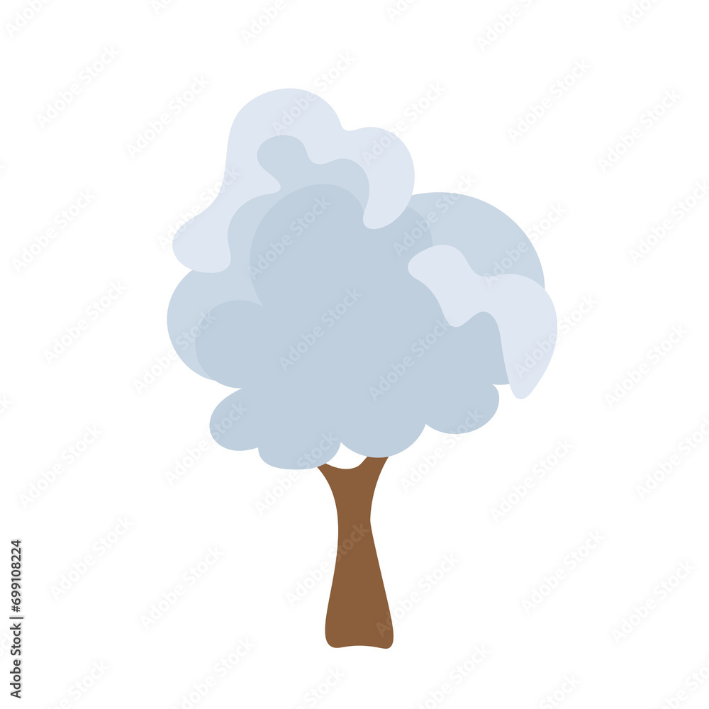 cute cartoon tree, christmas tree, christmas tree in the snow, winter tree, snowy tree, snow falling on the tree illustration cute cartoon tree, christmas tree, christmas tree in the snow, winter tree, snowy tree, snow falling on the tree illustration