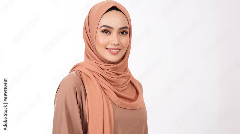 Fototapeta premium Muslim Hijab Girl Corporate model Islamic Women