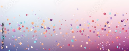 Cute colorful dots on a gradient pastel background