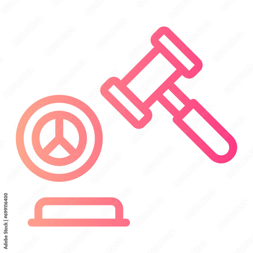 hammer gradient icon hammer gradient icon