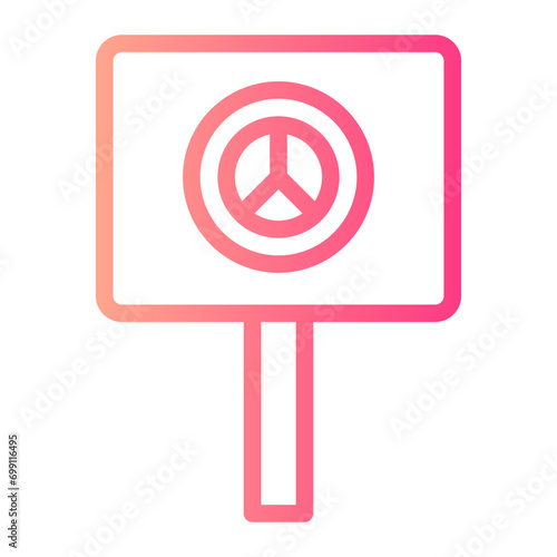 protest gradient icon