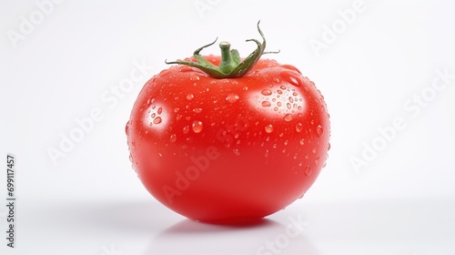 Fresh Tomato on White Background. Fresh, Healthy, Healthy Life, Fruit, Vegetable 