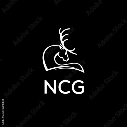 NCG Letter logo design template vector. NCG Business abstract connection vector logo. NCG icon circle logotype.
 photo